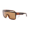 Bomber Buzz Bomb Safety Glasses Shiny Tortoise Frame Brown Polarized Safety Lens