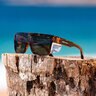 Bomber Buzz Bomb Safety Glasses Shiny Tortoise Frame Brown Polarized Safety Lens