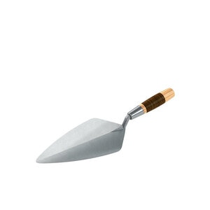 Bon Tool Narrow London Forged Steel Brick Trowel 11 in. w/ Leather Handle 