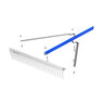 Bon Tool Landscape Rake 24 in. w/ 72 in. Straight Aluminum Handle