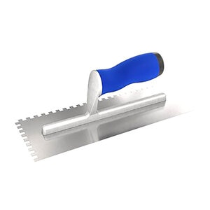 Bon Tool Notched Square Trowel 1/4 in. w/ Comfort Grip Handle