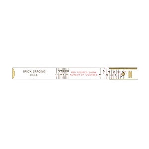 Bon Tool Lufkin Brick Spacing Ruler Wood