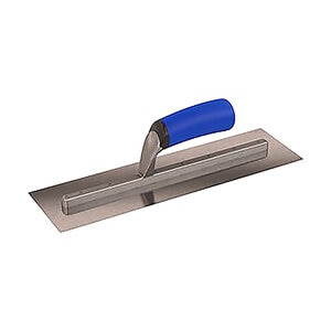Bon Tool Steel 16 in. x 4 in. Concrete Trowel with Comfort Grip Handle
