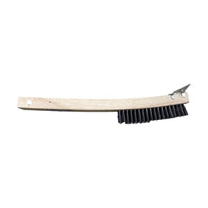 Bon Tool Curved Handle Wire Brush w/ 14 in. Scraper
