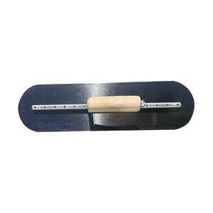 Bon Tool Carbon Steel Finishing Trowel - Round End - 18 in. x 5 in. - Camel Back Wood Handle