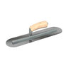 Bon Tool Carbon Steel Finishing Trowel - Round End - 18 in. x 5 in. - Camel Back Wood Handle