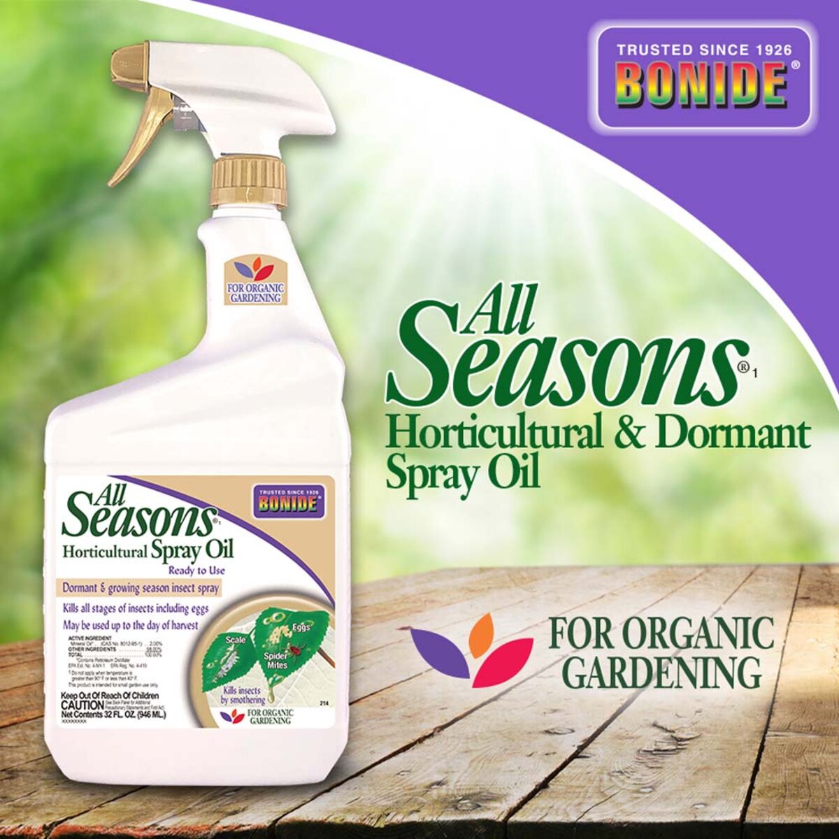 Bonide All Seasons Horticultural Oil Insecticide RTU 32 oz | SiteOne US