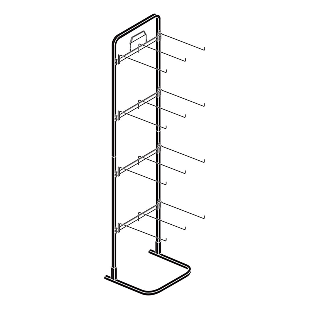 12-Peg Floor Rack | SiteOne US