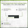 Border Concepts Border Guard Steel Landscape Edging Black 3/16 in. x 4 in. x 16 ft.