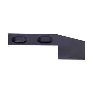 Border Concepts Tapered End Piece Black 4 in. x 1/8 in.