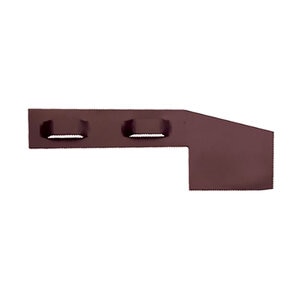 Border Concepts Tapered End Piece Brown 4 in. x 1/8 in.
