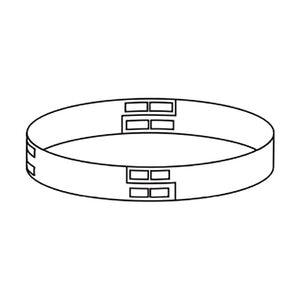 Border Concepts Steel Landscape Edging Tree Ring Black 1/8 in. x 4 in. x 72 in.