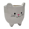 Pot Tabitha Cat White 6-1/2 in. x 6 in.
