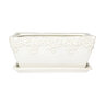 Ivy League Window Box w/Attached Saucer Moonstone 12 in. x 5-1/2 in.