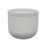 Border Concepts Flute Round Planter Off White 21-3/4 in. x 16-1/2 in.