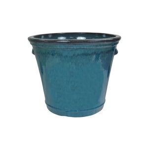 Border Concepts Avesta Planter Cezanne Green 15 in. x 13-1/2 in.