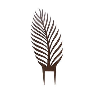 Border Concepts Pot Leaf Trellis Palm Tropic Dark Bronze 8-1/2 in. x 22-1/2 in.