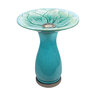 Border Concepts Bird Bath Dogwood Teal 18 in. x 22 in.