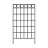 Border Concepts Trellis Glencoe Black 48 in. x 88 in.