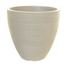 Border Concepts Planter Ellipse Linea Sandstone 15-3/4 in. x 15-1/4 in.