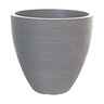 Border Concepts Planter Ellipse Linea Stone 15-3/4 in. x 15-1/4 in.