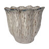 Pirouette Scallop Rim Planter Flecked Cotton 9 in. x 8 in.