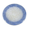 Birdbath Leaf White w/ Blue Accent 16 in. x 20 in.