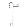 Flag Holder Hook 1/2 in. Round Bar Black 5 ft.