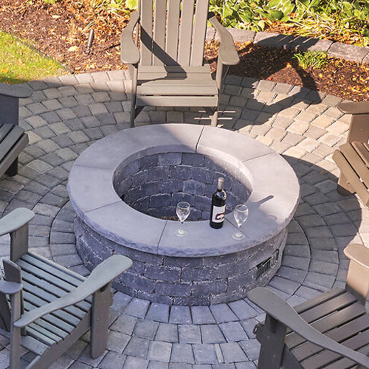 Basalite Borgert Strassen Fire Pit Cap Limestone (21 pc./pallet ...