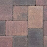 Basalite Borgert Cobble Paver Half Square Autumn Blend 3 in. x 6 in. (56.7 sq. ft./pallet)