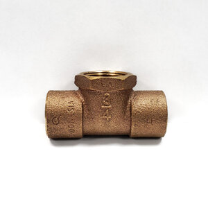 Boshart Combo Tee Cast Bronze No Lead 3/4 in.