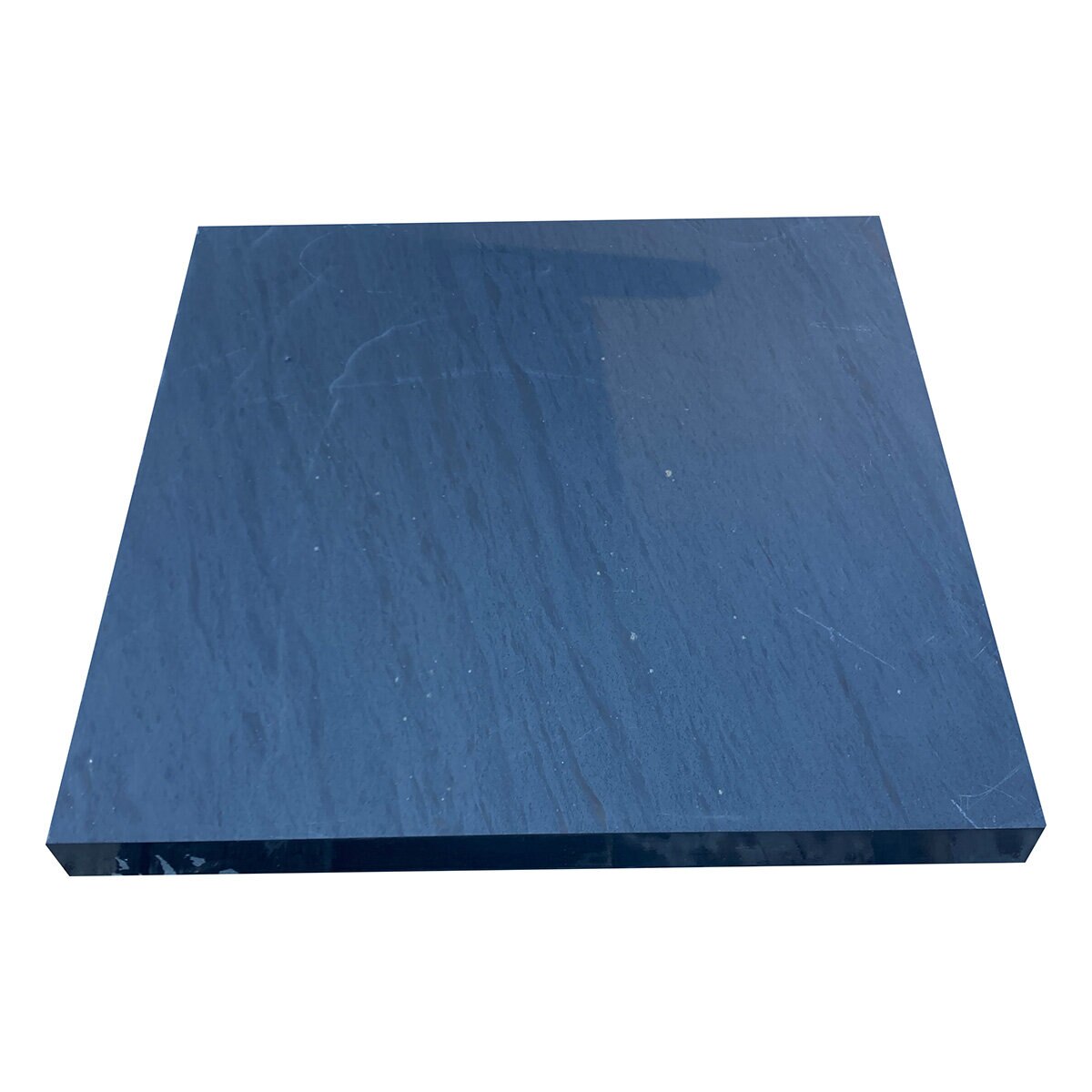 Cap Virginia Black Slate Honed Top Finished 4 Sides 2 in. x 24 in. x 24 ...
