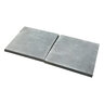 Cap Virginia Black Slate Honed Top Finished 4 Sides 2 in. x 24 in. x 24 in.