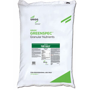 BRANDT Grigg Turf Rally 16-4-8 3% Fe 0.2% Mn 0.1% Zn Soy Meal Humic Kelp SOP Greens Grade Soluble Fertilizer 50 lb. Bag