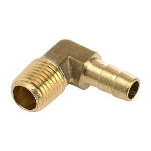 1/4 in. BARB(BIG TUBE) X 1/4 in.MPT BRASS ELBOW