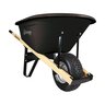 Brentwood 8 Cube Dual Wheel Barrow, Black