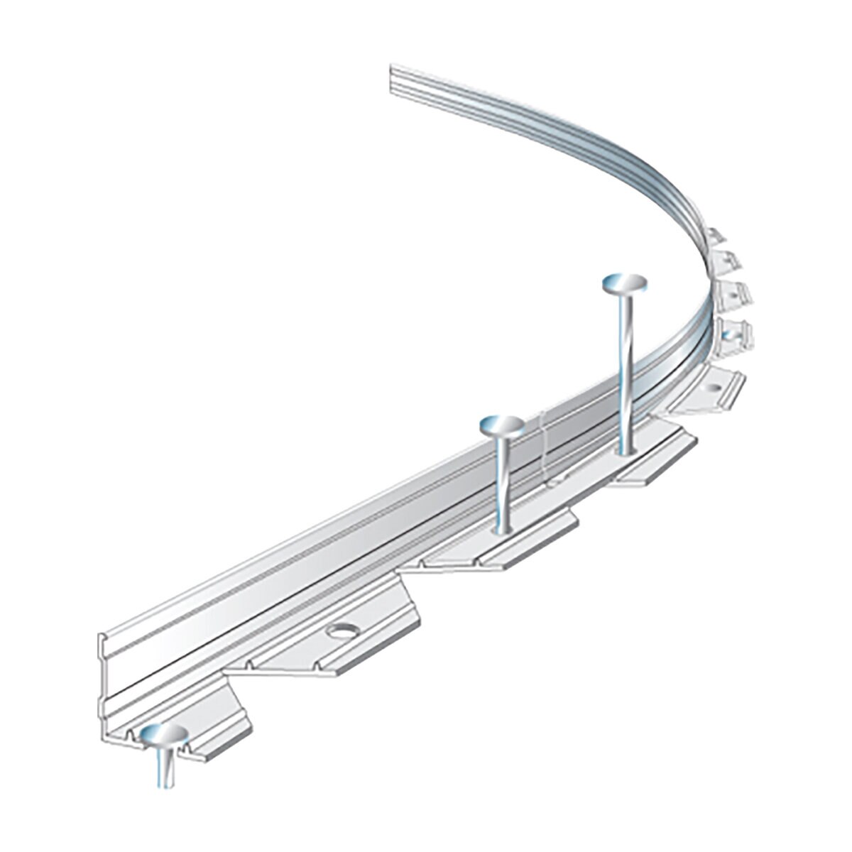 BrickStop Economy Aluminum Paver Restraint 0.105 in. x 1-1/2 in. x 8 ft ...
