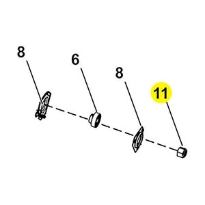 Hex Jam Nut SS188 0.250 in.