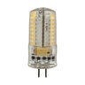 Brilliance Ecostar G4 2W Dimmable LED Lamp, 3000K Warm White, Bi-Pin Base - 150 Lumens, 25,000 Hour Life, Clear/Yellow Finish.