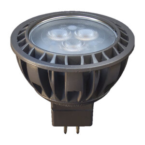 Brilliance MR16 5W Dimmable LED Lamp with 30 Degree Beam Angle, 2700K Warm White Light, 380 Lumens Output, and 50,000 Hours Average Life