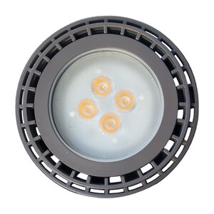 Brilliance PAR36 LED Lamp 15W 3000K Warm White 60 Degree Beam Angle, Dimmable, 1530 Lumens, Black Finish, 50,000 Hour Life Expectancy