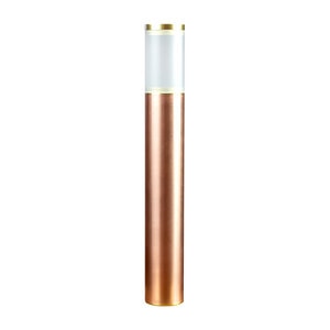 Brilliance Olympic Bollard Path Light Frosted Acrylic & Copper Finish MR16 Socket No Lamp 16 in.
