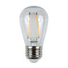 Brilliance LED 2.5W Edge Filament Lamp 110V - 130V Clear 2700K Bulb, Dimensions: 1-7/9 in. x 2-1/3 in.