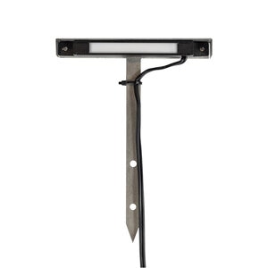 Brilliance Tee Wall Wash Light Ground Spike Black Brass (Cerakote) Light Bar Shield & Integrated 3000K Light Bar