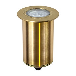 Brilliance Carlsbad Flange Well Light Brass Finish MR16 Socket No Lamp