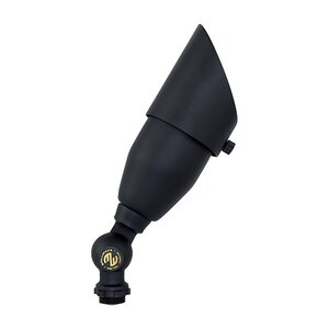 Brilliance Metal Works Black Diamond Bullet Light Blackened Brass 4W LED 350 Lumens 2700K 30 Degree