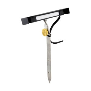 Brilliance Wall Washer T Ground Spike w/ Black Brass (Cerakote) Light Bar Shield & Integrated 2700K Light Bar 