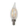 Brilliance LED Candelabra Flame Clear Bulb 120V 3.5W 2700K Filament Design 1-1/4 in. x 3-3/4 in.