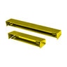 Brillance Wall Washer Surface Mount Small Chemically Treated Brass Shield and Integrated Light Bar
