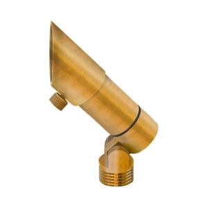 VersaBeam Knuckle & Angled Shield with Thumbscrew and Optics Cap with 15° lens, 30° lens, 60° lens, Honeycomb Louver & Clear Spacer in Brass